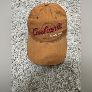 2007 Carhartt Cap-Adjustable Hat 100% Cotton-Red Script-Work clothiers-Durable